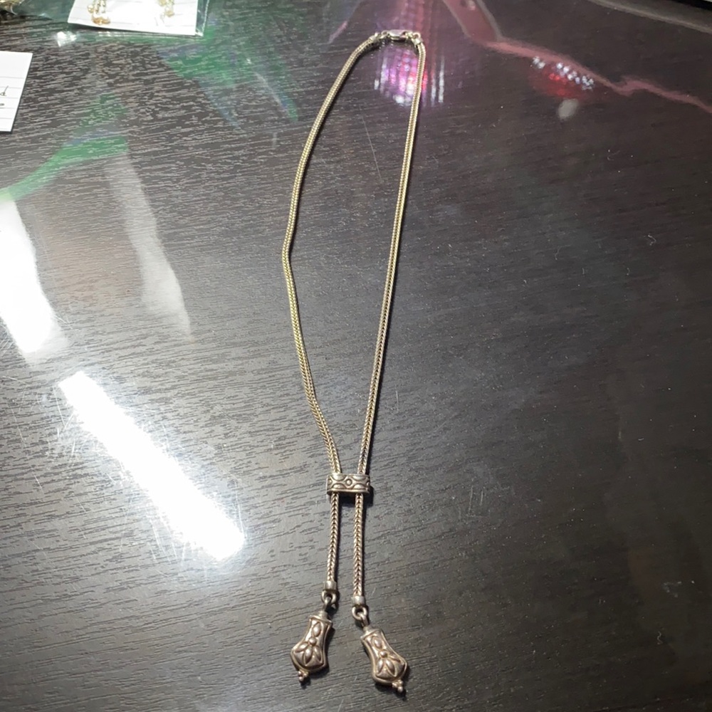 Silver antique necklace